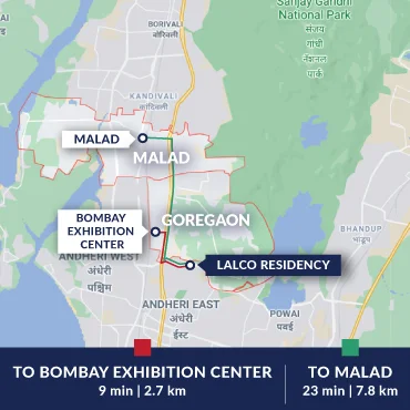Goregaon / Malad Map